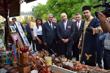 “Bölgələrdən bölgələrə” yaradıcılıq festivalı Kürdəmirdə qonaq olub (FOTO)