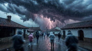 İspaniyada güclü qasırğa ilə əlaqədar minlərlə insan təxliyə olunur