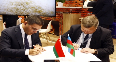 “Azərbaycan Sənaye Korporasiyası” ASC və Belarusun “Belqospişeprom” konserni arasında niyyət protokolu imzalanıb (FOTO)