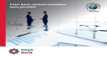 PAŞA Bank Global Finance tərəfindən “Ticarətin maliyyələşdirilməsi üzrə Azərbaycanın ən yaxşı bankı” adına layiq görülüb