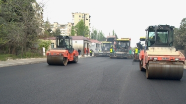 Xətai rayonu Səməd bəy Mehmandarov küçəsi yenidən qurulur (FOTO)