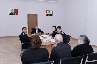 Baş prokuror Gəncə şəhərində vətəndaşları qəbul edib (FOTO)