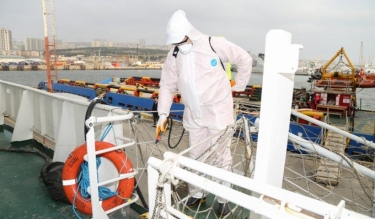 ASCO-da dezinfeksiya işləri davam etdirilir (FOTO)