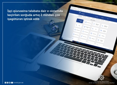 E-sistemdə keçirilən sorğuda 2 mindən çox işəgötürən iştirak edib