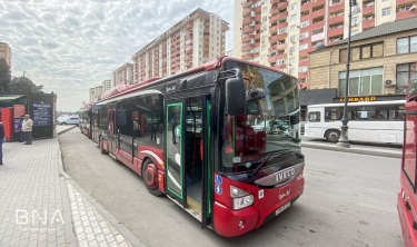 M1 və M2 xüsusi ekspres avtobus bu gündən istifadəyə verilib (FOTO)