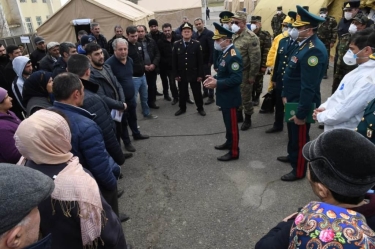 Elçin Quliyev “Samur” dövlət sərhədində karantin tədbirlərinin təşkili vəziyyətini yoxlayıb (FOTO)