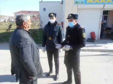 Xızı polisi koronavirusla bağlı maarifləndirmə tədbirlərini davam etdirir (FOTO)