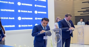 PAŞA Bank Qazprombank ilə əməkdaşlıq sazişi imzalayıb (FOTO)