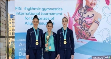 Gənc gimnastımız Qazaxıstanda medal qazanıb