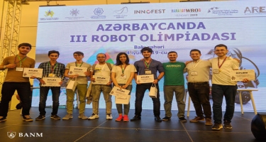 Bakı Ali Neft Məktəbinin komandaları III Robot Olimpiadasının qalibi olub