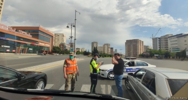 BDYPİ: Yollarda karantin qaydalarını pozan sürücülər saxlanılır (FOTO/VİDEO)