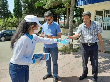 Könüllülər vətəndaşlara çağırış edib (FOTO)