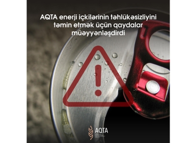 AQTA enerji içkiləri ilə bağlı qaydaları müəyyənləşdirdi