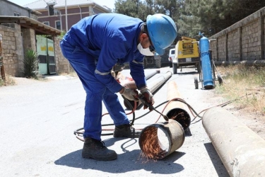 Bakıda ilin 6 ayı ərzində 584 kilometrlik yeni qaz kəmərləri çəkilib